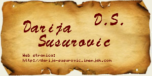 Darija Susurović vizit kartica
